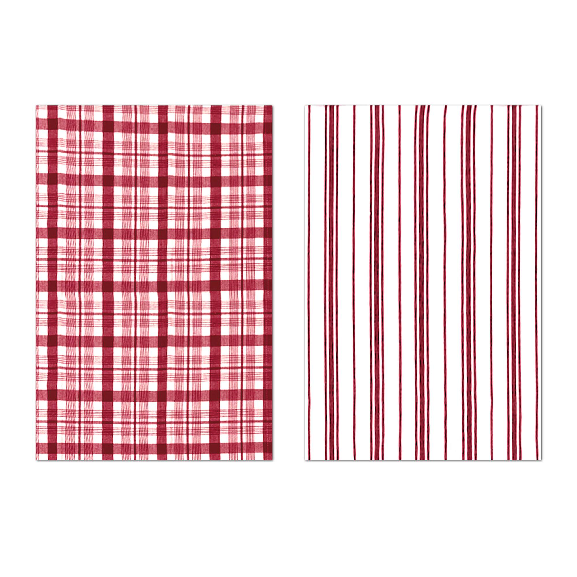 MUkitchen Cabernet Farmhouse Tea Towels, 2ct.